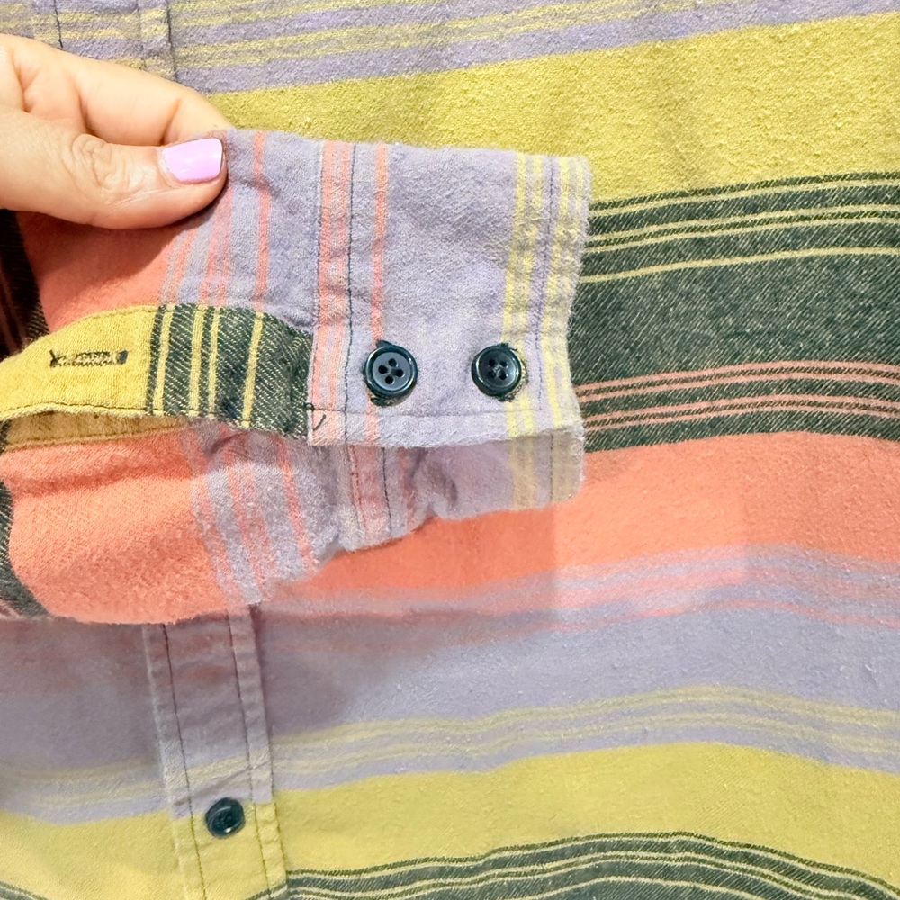 Disney The Nightmare‎ Before Christmas Sally Striped Flannel Shirt S - Picture 5 of 10